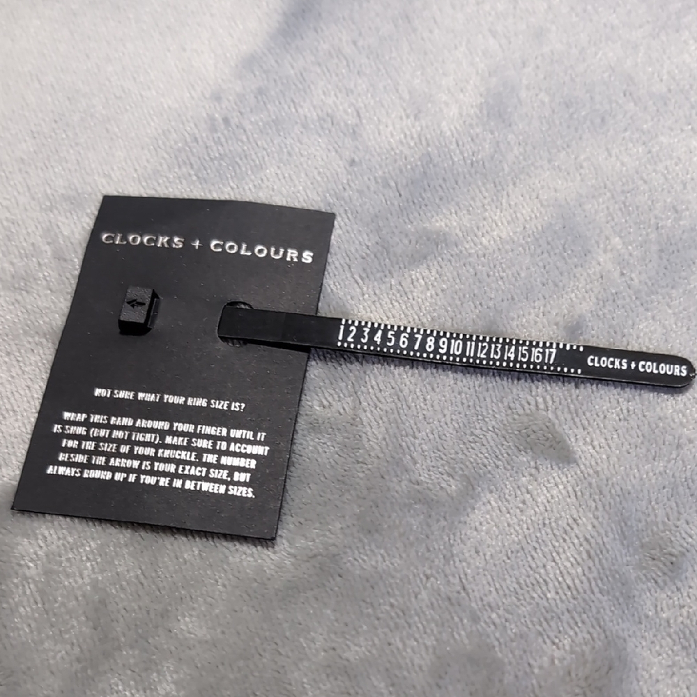 Ring sizer free with purchase